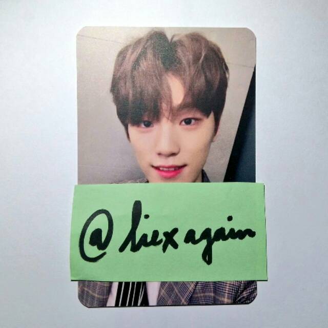 seventeen dino chan thanks broadcast photocard