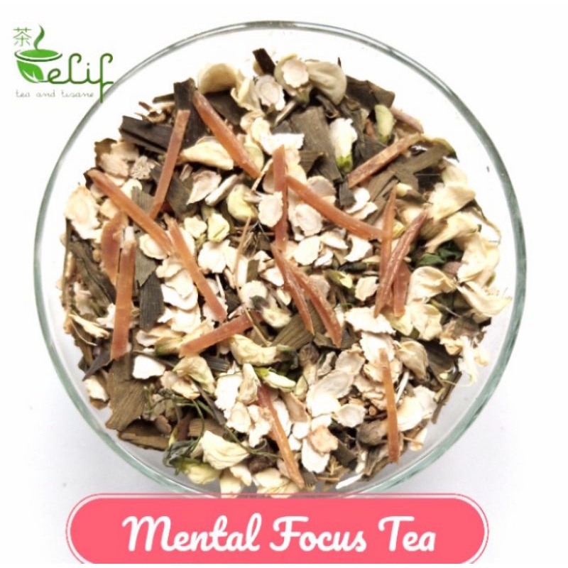 

ELIF TEA Mental Focus Tea : Ginkgo, Red Ginseng Korea, American Ginseng