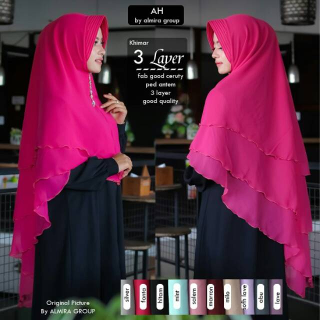 Khimar 3 layer