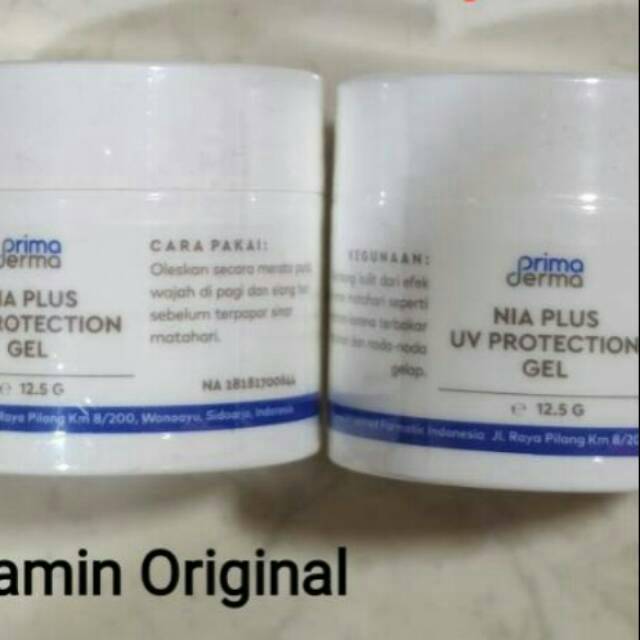 Prima Derma Nia Plus UV Protection Gel OF 30 - Sunblock SPF 30 - primaderma nia plus uv 