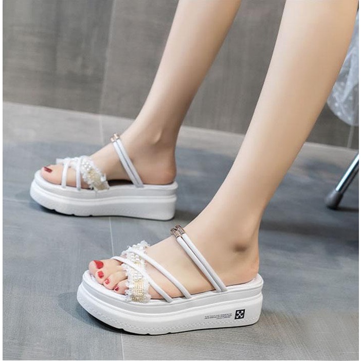 Sandal Wedges Wanita Import Casual Myla IMP-3027