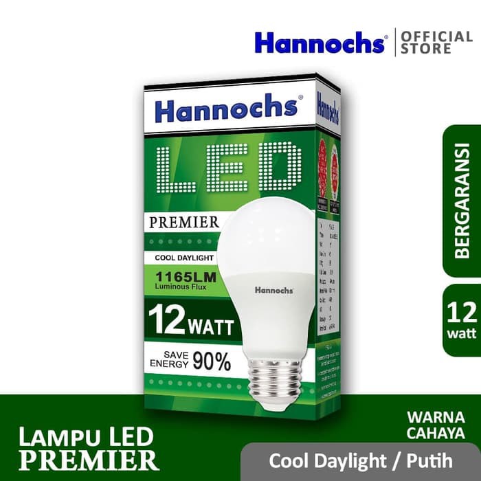 HANNOCHS Lampu LED Premier 12 Watt - Garansi 1 Tahun