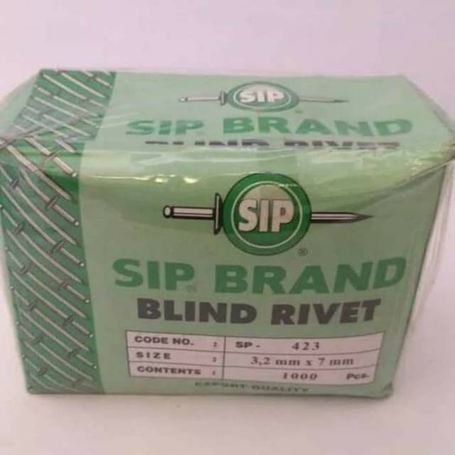 PAKU RIVET SP 423 MERK SIP PAKU LIPET TEMBAK BLIND RIVET SIP BRAND