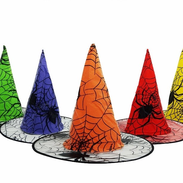 Topi Halloween Spider Web Kostum Haloween Cosplay Laba2 Witch Murah