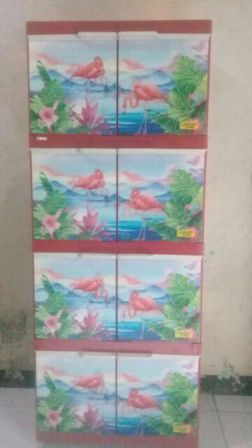 Lemari Plastik 4 Susun Akako 3d (promo Harga)