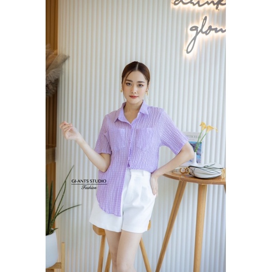 KEMEJA GIANTS BASIC/BLOUSE GIANTS IMPORT BANGKOK(BJFS156)