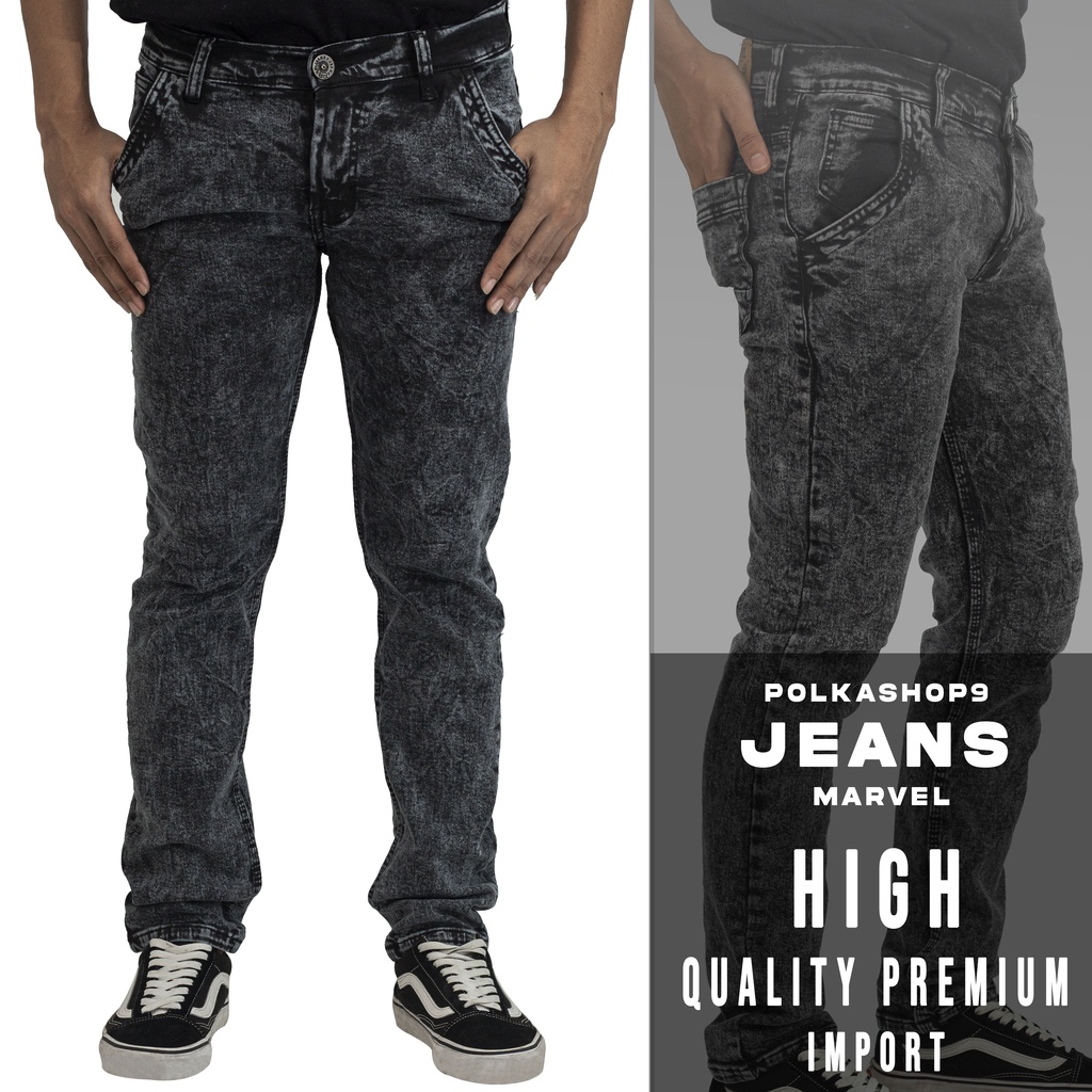 CELANA PANJANG PRIA SOFT JEANS PULL N BEAR