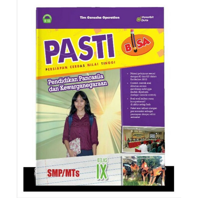 

PASTI BISA: Pendidikan Pancasila dan Kewarganegaraan untuk SMP/MTs Kelas IX