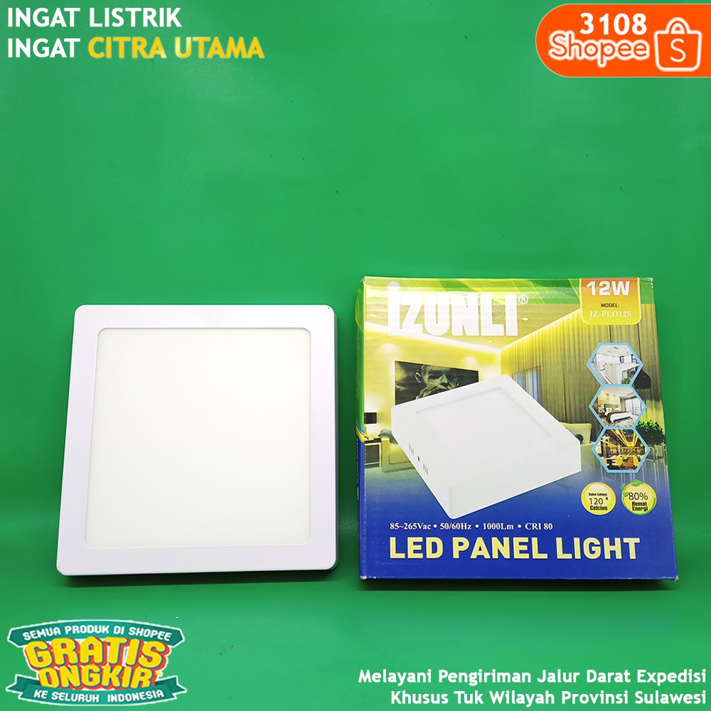 DOWNLIGHT OB KOTAK OUTBOW MEREK IZUNLI 12W PUTIH K3108