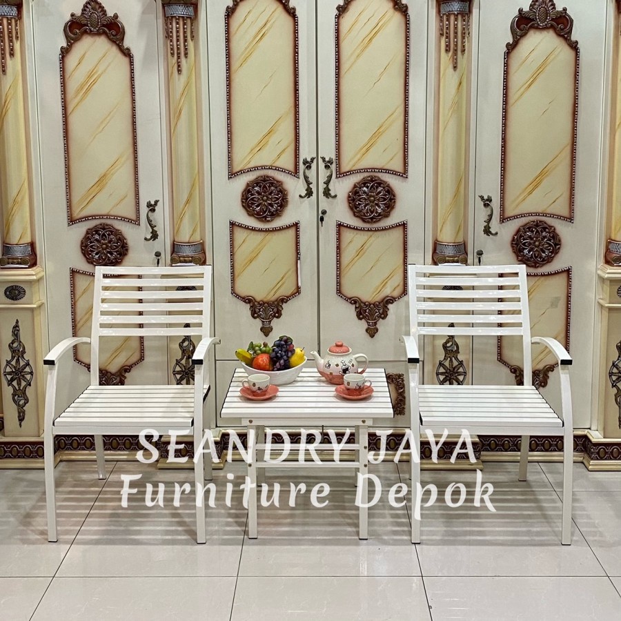 KURSI DAN MEJA TERAS BESI SUCCESS/SEANDRY JAYA FURNITURE DEPOK/KELAPA DUA/CIMANGGIS/CIBINONG/CINERE/