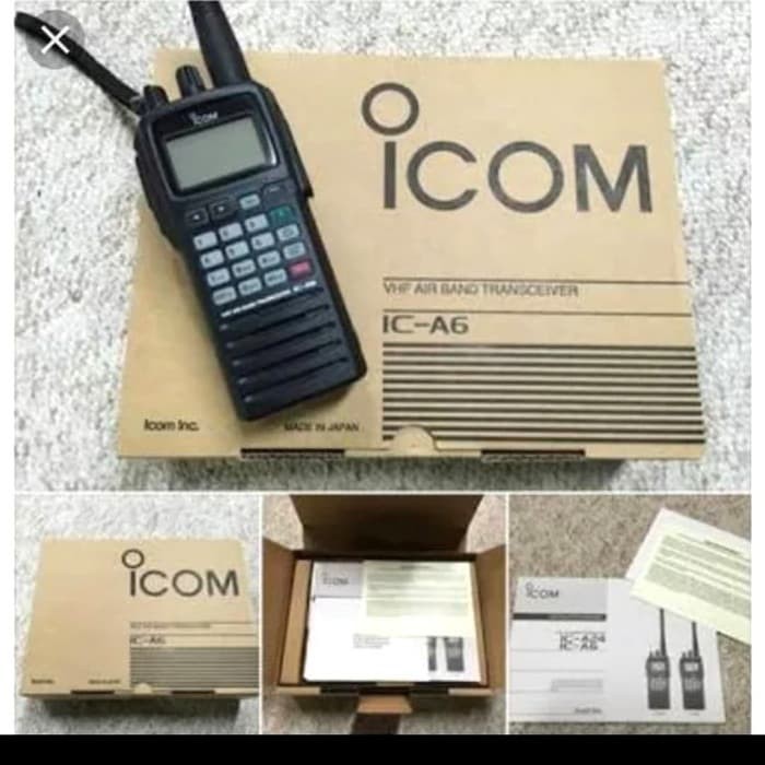 HT ICOM IC A6 ORIGINAL - HT AIRBAND ICOM A6 MURAH