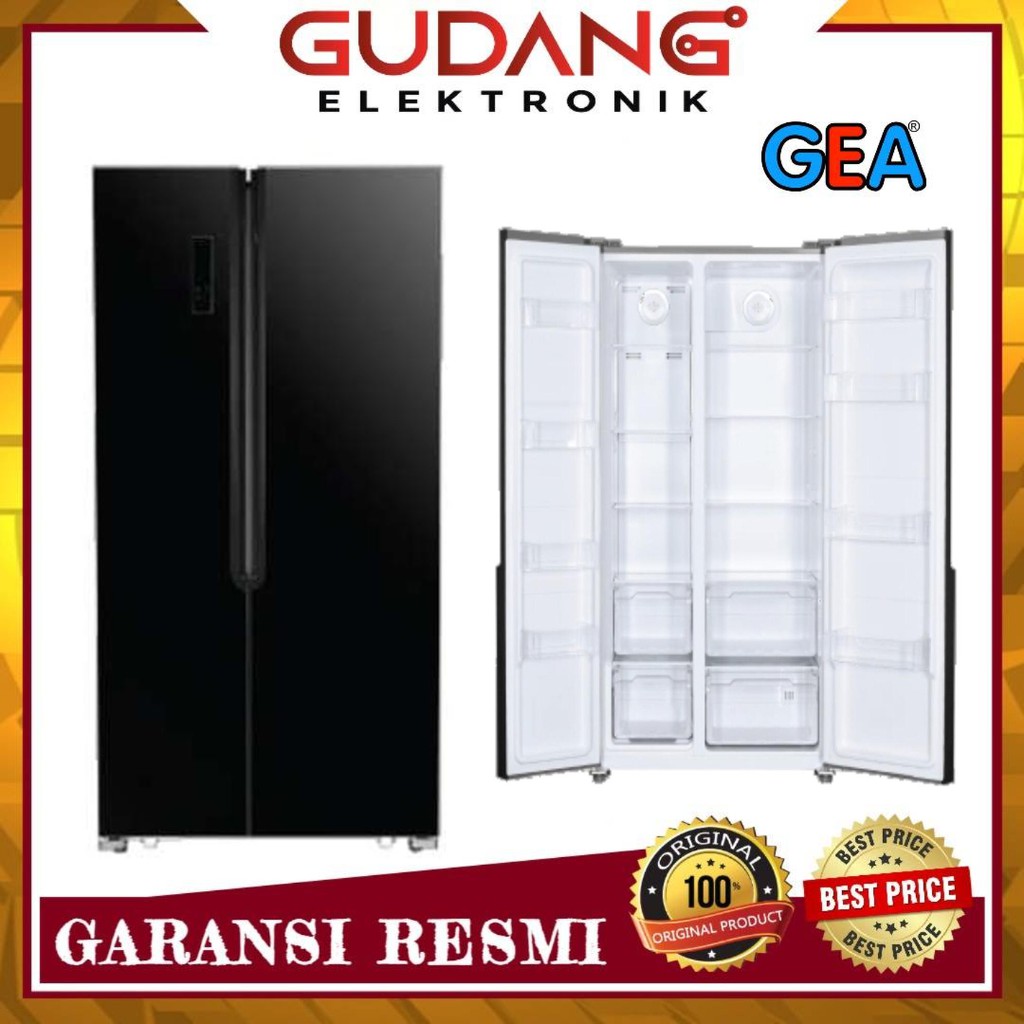 LEMARI ES GEA G2D-563 INVERTER SIDE BY SIDE GEA G2D 563
