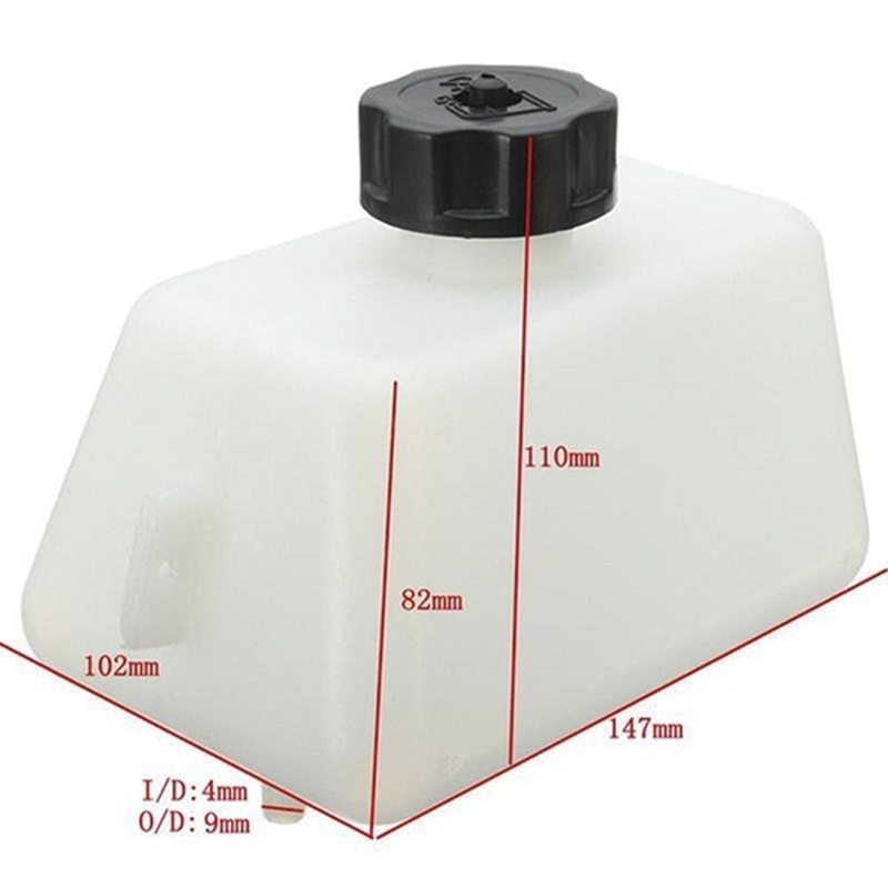 {LUCKID}Plastic Motorcycle Petrol Fuel Tank For Mini Motor Dirt Bike Dirtbike Filter 1L