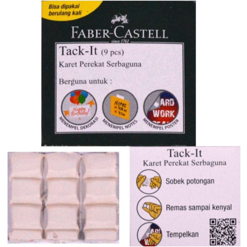 

Faber Castell Tack It 6gr Putih / Tack It Faber Castell 6gr Putih / Karet Perekat Serbaguna