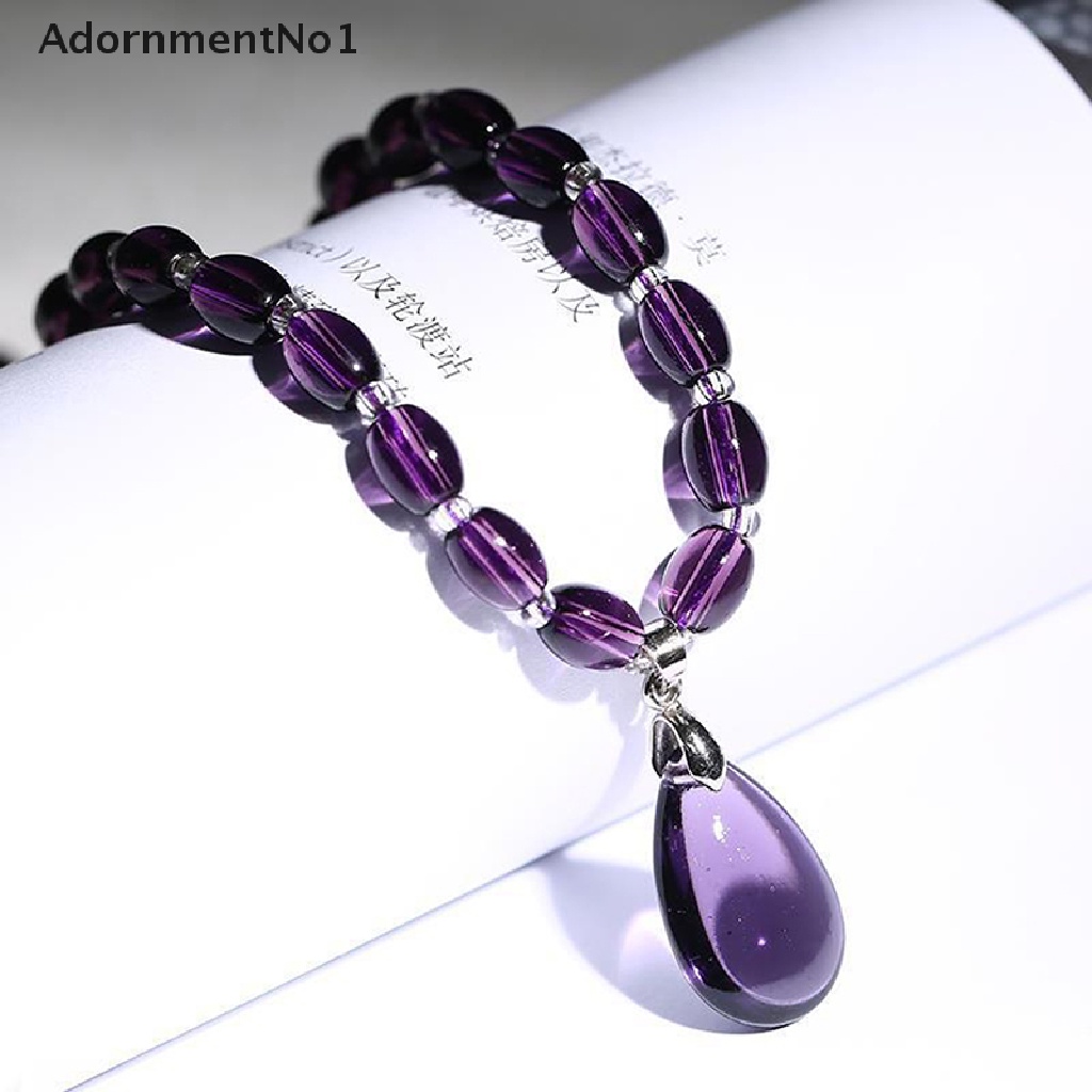 (AdornmentNo1) Kalung / Gelang Kristal Amethyst Untuk Wanita