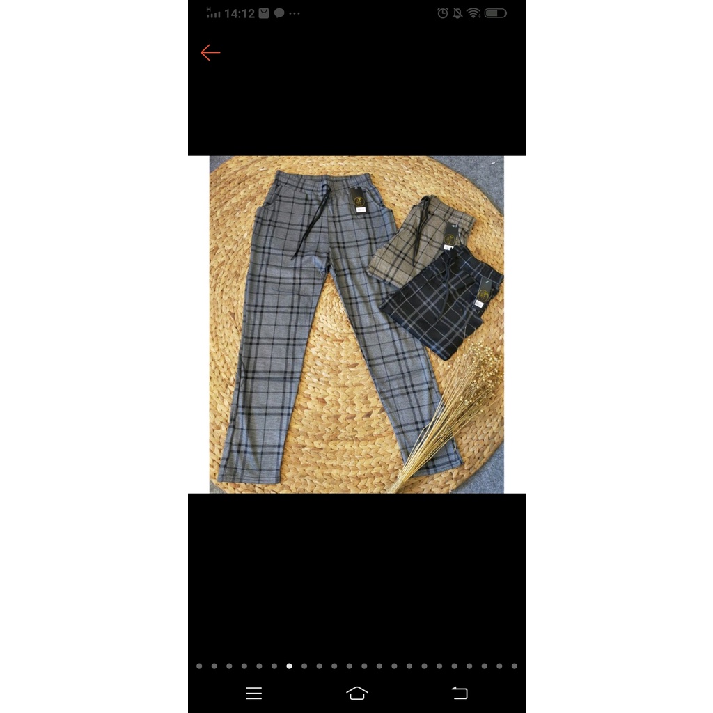 CELANA KOTAK-KOTAK WANITA/BAGGY WANITA KOTAK