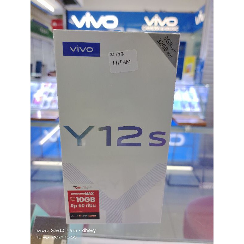 VIVO Y12s / free tempered glass & headset