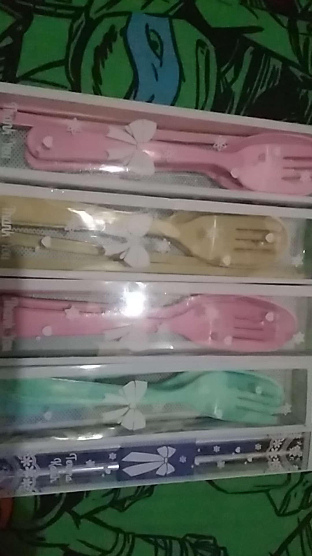 Sendok Garpu Sumpit Jerami Mika