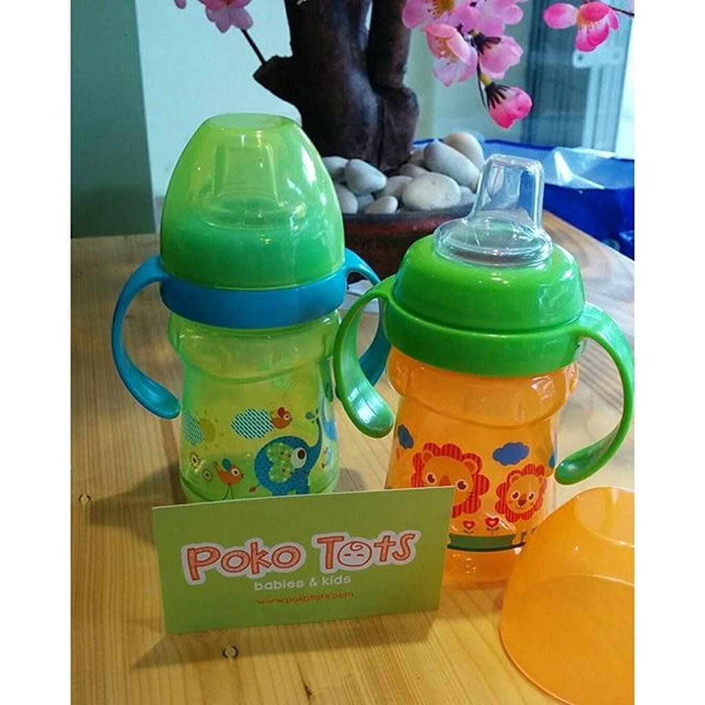 Baby Safe Training Cup Soft Silicone Spout Botol Minum Anak Bayi