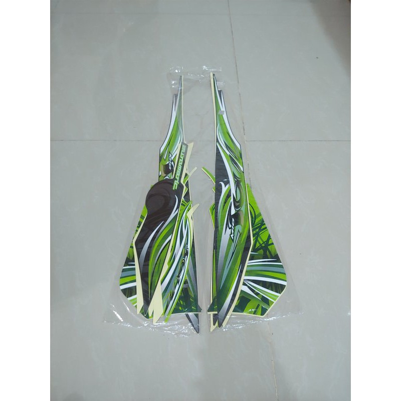 Stiker Bodi & Lis Body & Striping Mio Soul 2009 Hijau Abu