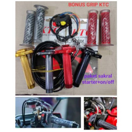 Gas Spontan Ktc 2 Kabel Original Nmax Aerox Lexi Vixion Cbr Ninja Gsx 150 Satria Fu Sonic