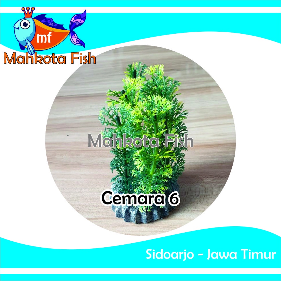 Jual Hiasan Aquarium Cemara Bunga Plastik Aquarium Bunga Hiasan