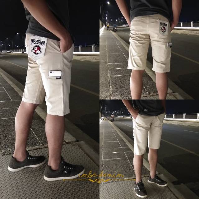 CELANA CHINO POCKET PENDEK