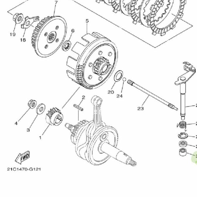 Premium BEARING STUT STUD KOPLING YAMAHA F1ZR MX SCORPIO R15 BYSON 93315-112X0 Kualitas Oke