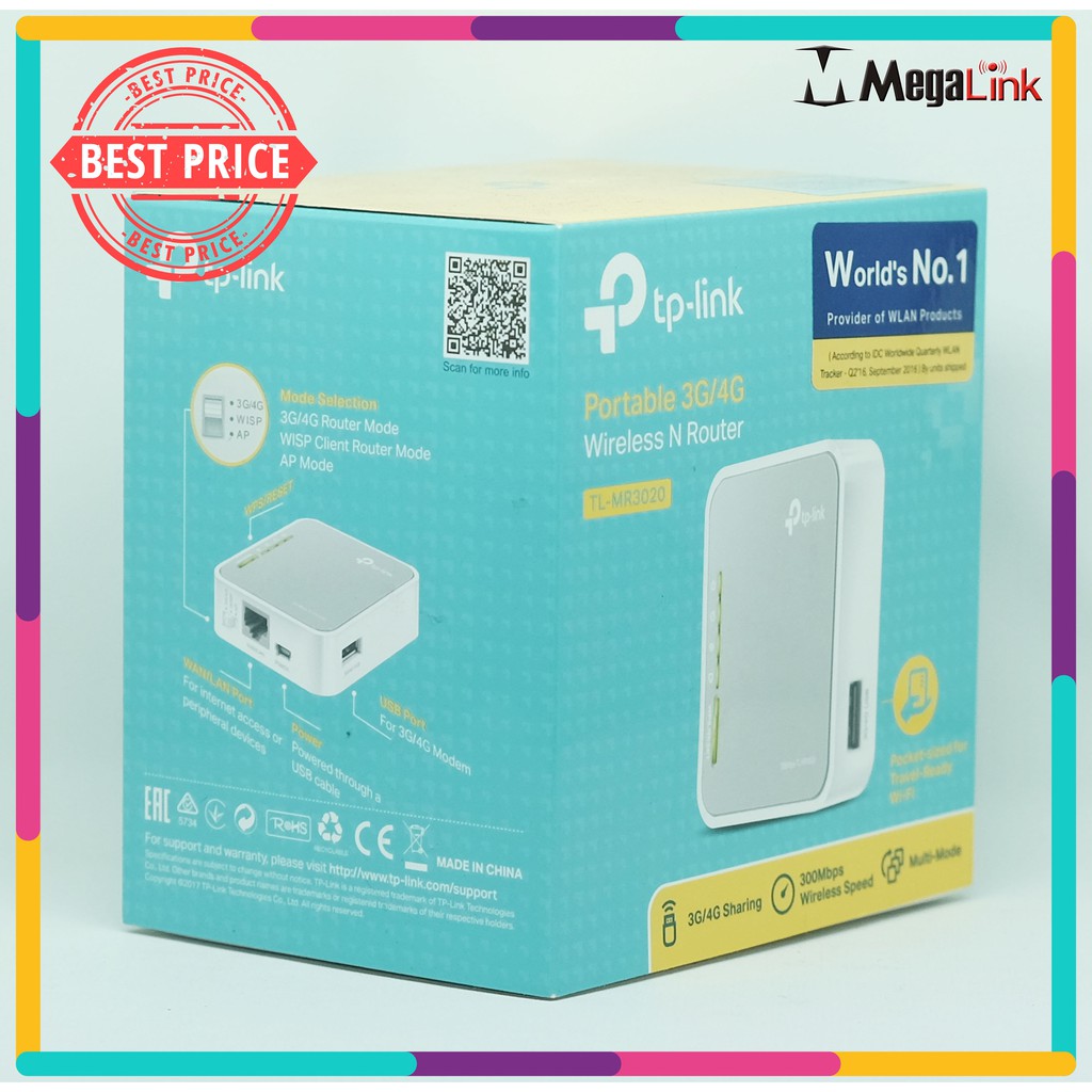 Router Wireless TP-Link TL-MR3020