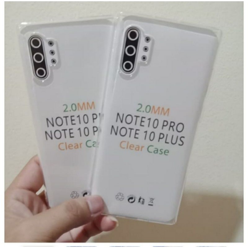 Softcase Case Bening Clear Case Sillikon Kondom Casing Transparan Pelindung HP Samsung Note 10 Plus