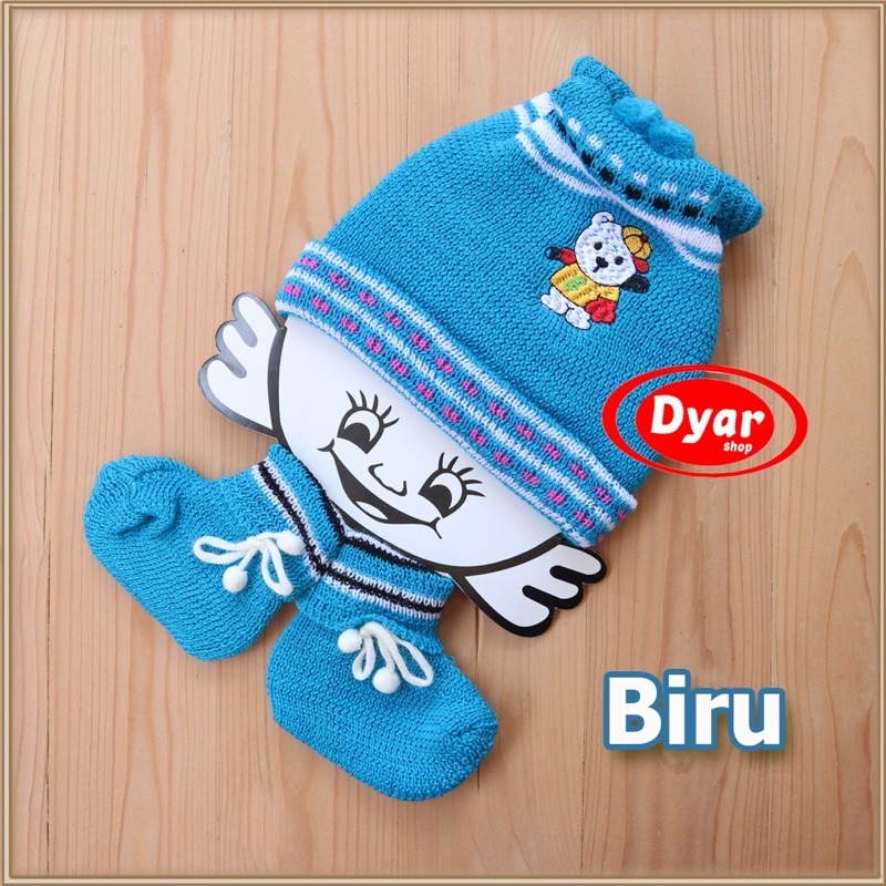 topi bayi setelan kaos kaki bayi boboko