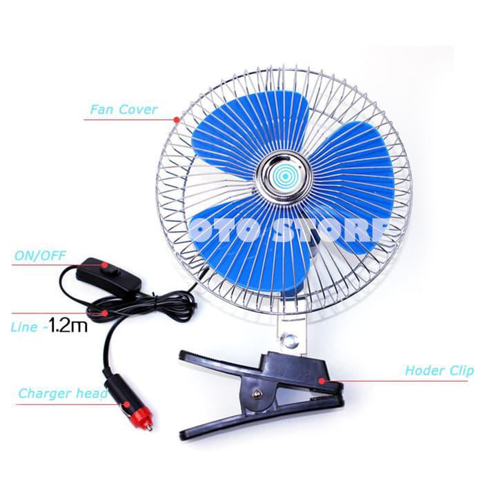 Mobil Fan Kipas Angin Mobil Kaca Style 6 inch