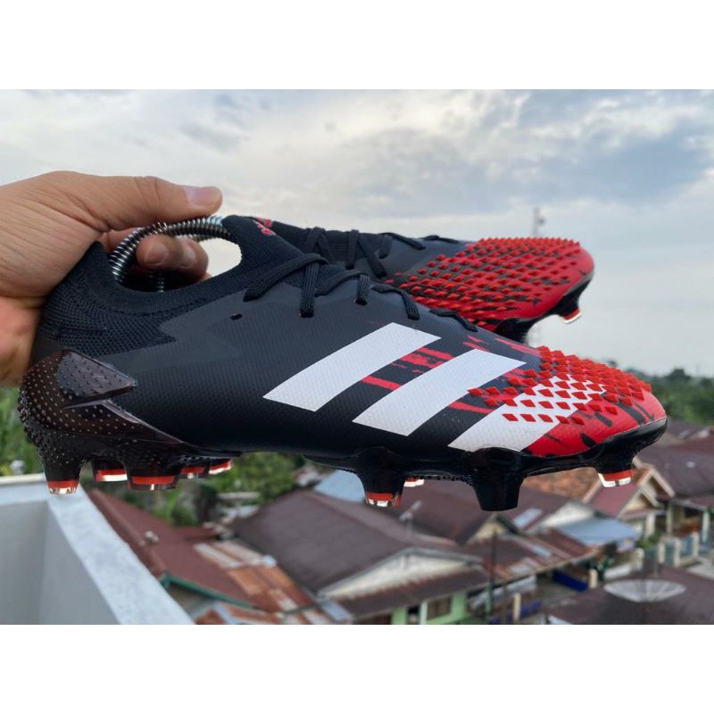 Sepatu Bola Adidas Predator Mutator 20.1 Black Red FG