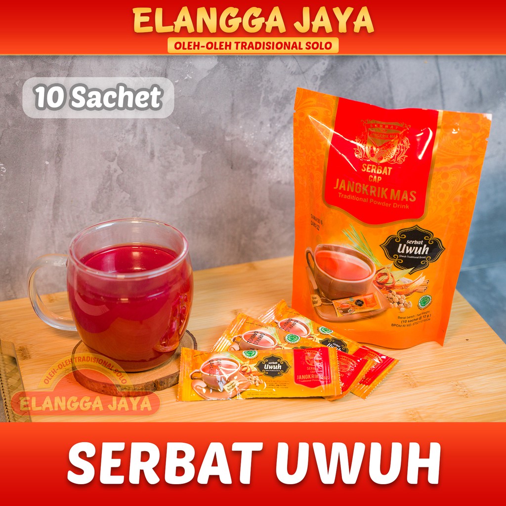 

Serbat Uwuh Cap Jangkrik Mas isi 10 Sachet