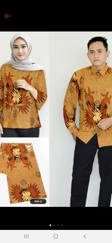 Trolis Grosir Batik Pasangan Sarimbit Couple Motif Omah Tawon Batik Seragam Kerja Kantor Kuliah