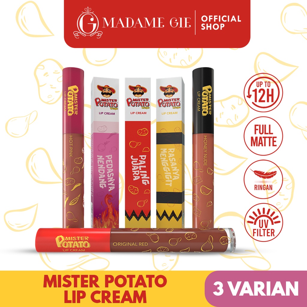 ⭐ Beauty Expert ⭐ Madame Gie x Mister Potato Lip Cream - Makeup Lipstick Matte Superstay Tahan Lama