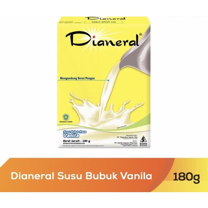 Susu dianeral vanilla 180 gram ( susu nutrisi khusus penderita diabetes )
