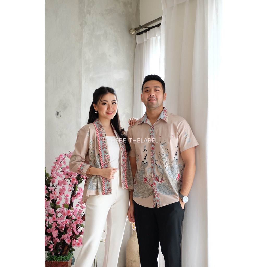 Min ( PEACH ) Batik Cheongsam Chinese New Year ( Men - Intan - Brenda - Daiyu - Amber - Nadine - Hera - Jenna ) Available Couple