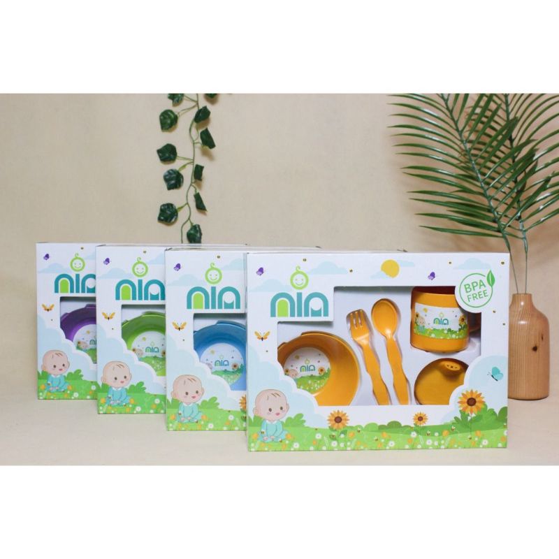 Nia Feeding Set Kecil Peralatan Makan Bayi Murah