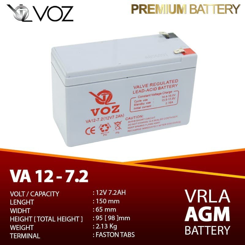 VOZ Aki kering 12V 7Ah