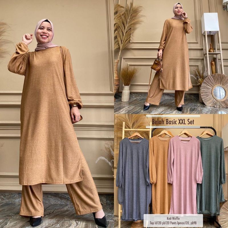 (125rbx4pcs) Setelan kaos wanita/one set polos/setelan wanita kekinian/one set wanita/grosir setelan