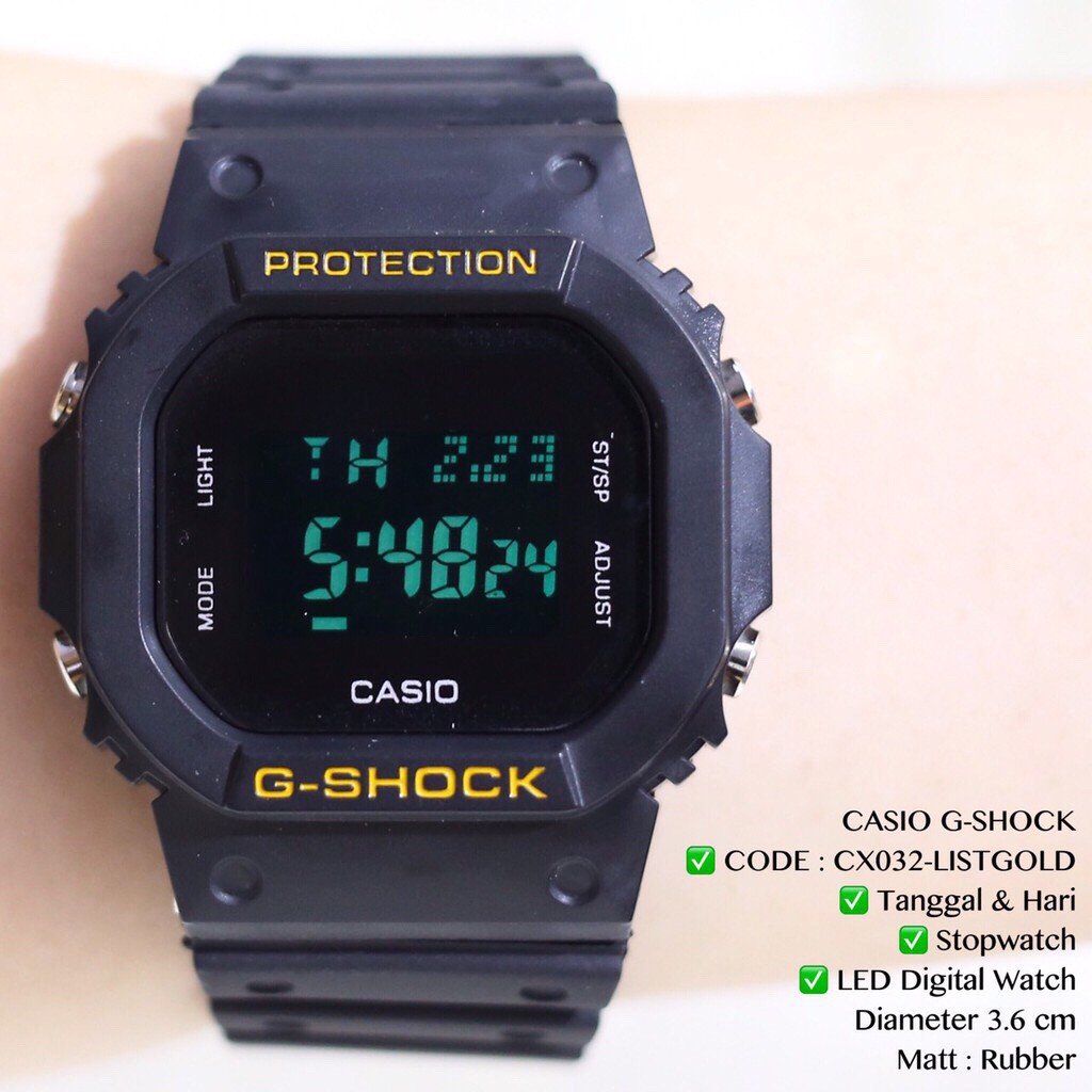 Jam tangan Gshock Anti Air GLS5600 Digital Pria Wanita CX032