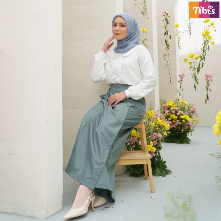 NIBRAS ROK CELANA ROCELA WANITA REMAJA NRC 017 DARK GREY