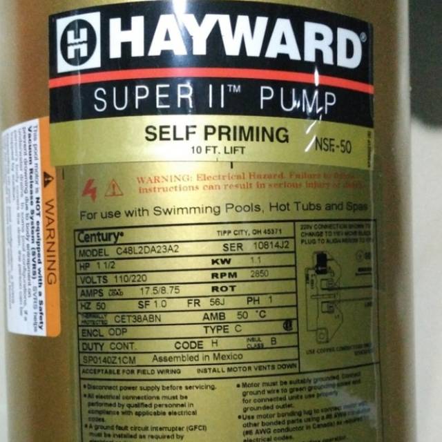Pompa Hayward 1,5 hp