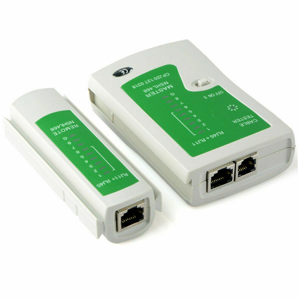 Tester Kabel Network RJ45 RJ11 RJ12 CAT5 UTP LAN Profesiona Cable Tester ( Network Cable Tester )