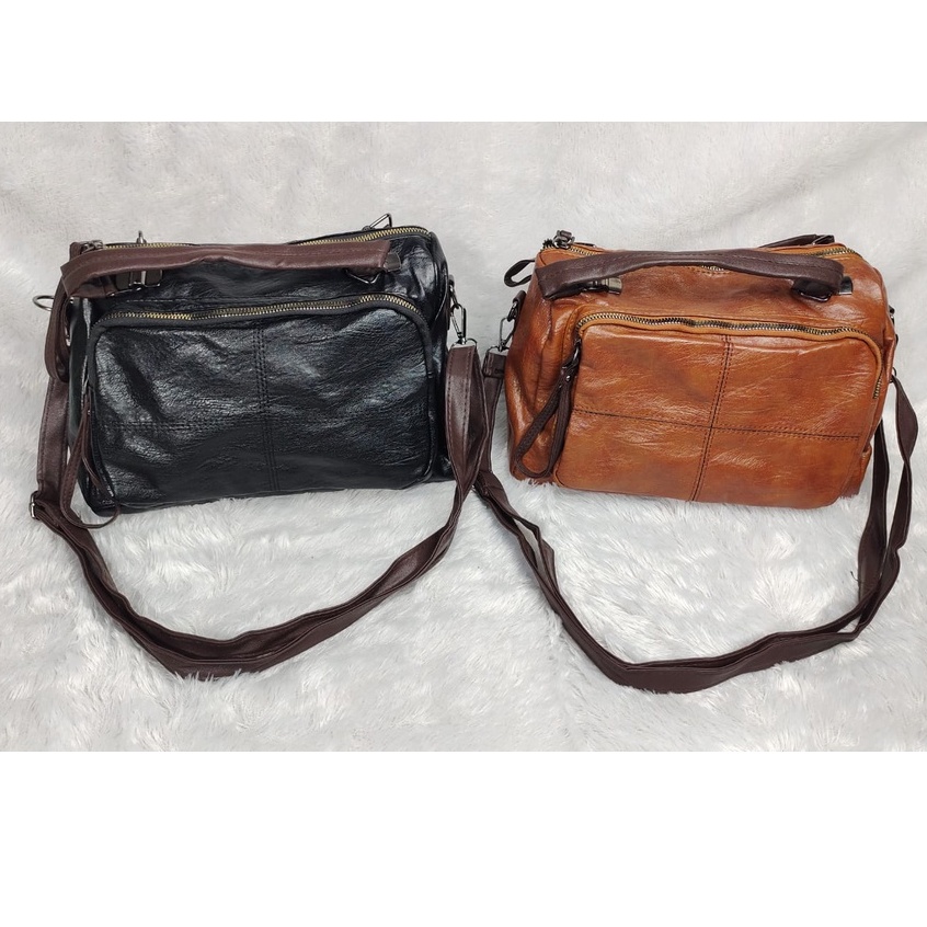 BJ15751 - BLACK/BROWN - TAS SLEMPANG JINJING TOTEBAG KEREN TAS WANITA FASHION IMPORT MODIS ELEGAN TERMURAH TERLARIS TERBARU BAGSTORE JAKARTA TAS BATAM CR7512 GT1858 LT1725 EL5751 BQ3544