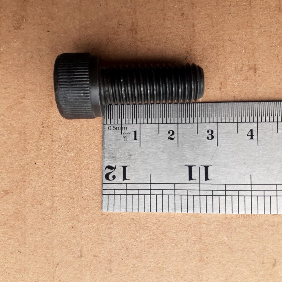 BAUT L BAJA M10X25 IMPORT TAIWAN / BAUT L BAJA M10 X 25 / BAUT L M10X25 BAJA HITAM IMPORT ERLINDAJAY