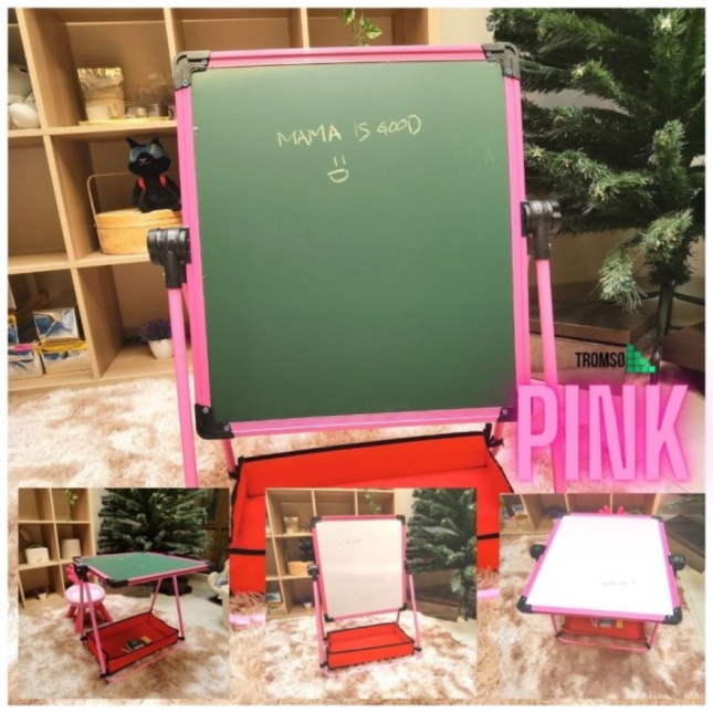 

Promo Tromso 4 IN 1 Meja dan Papan Tulis Anak 2 Sisi Lipat Desk Board - Pink Berkualitas