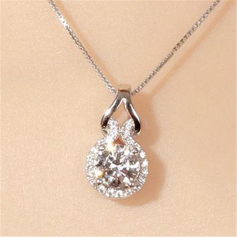 [Ready Stock]Cute Fashion Gourd Jeweled Pendant Simple Hollow Necklace