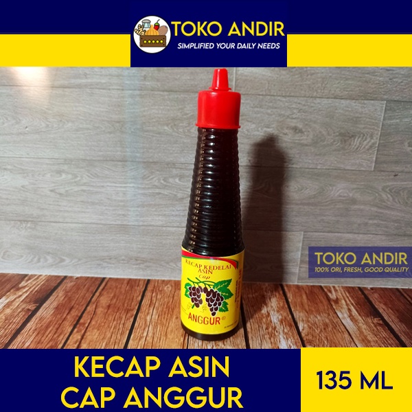 Kecap Asin Anggur Botol 135ml [Termurah]